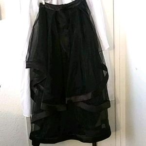 Windsor black long Tulle layered Skirt